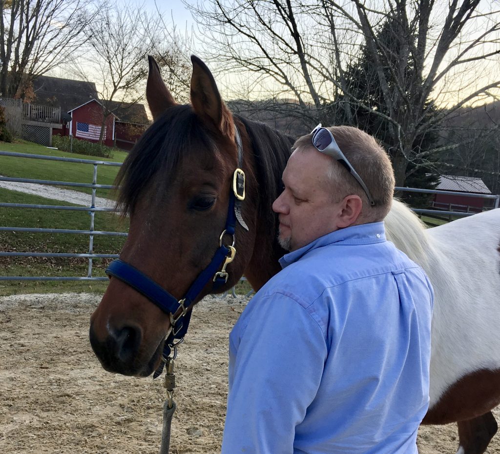 Mike Zacchea with Equus Effect horse